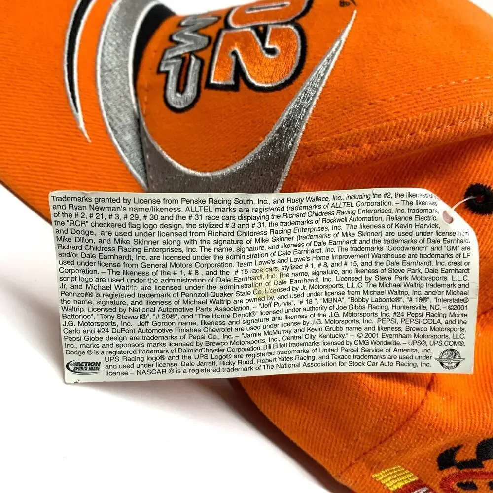 VTG NOS 2002 NASCAR #20 Tony Stewart Championship Youth Size Adjustable Cap